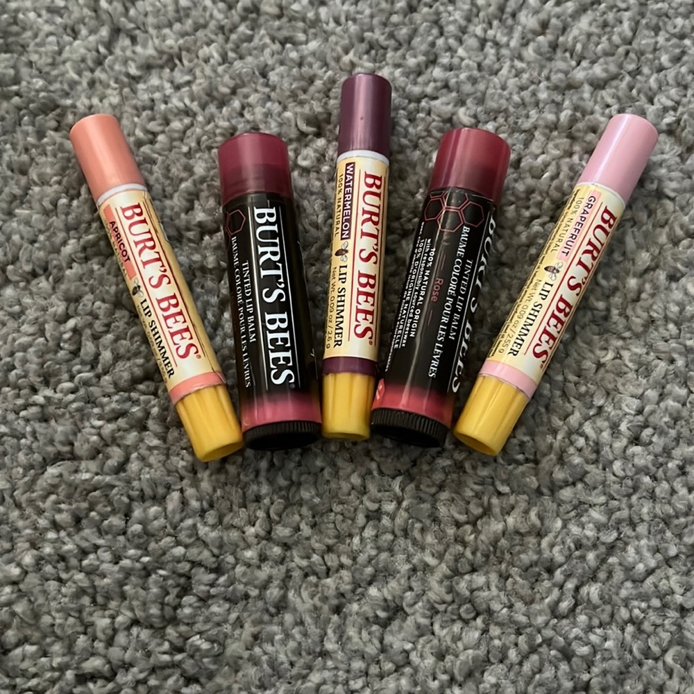 Lightly Used Burt’s Bees Lip Shimmer and Tinted Lip Balm, Free with $20 bundle